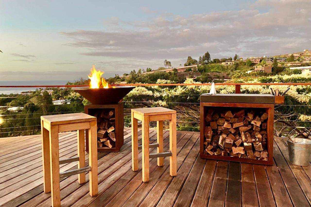 Villa Manuiti, Balinese Luxury Home - Private Swim Spa, Ocean View - Ofyr Bbq - Koi Pond Punaauia (Tahiti) Exterior foto